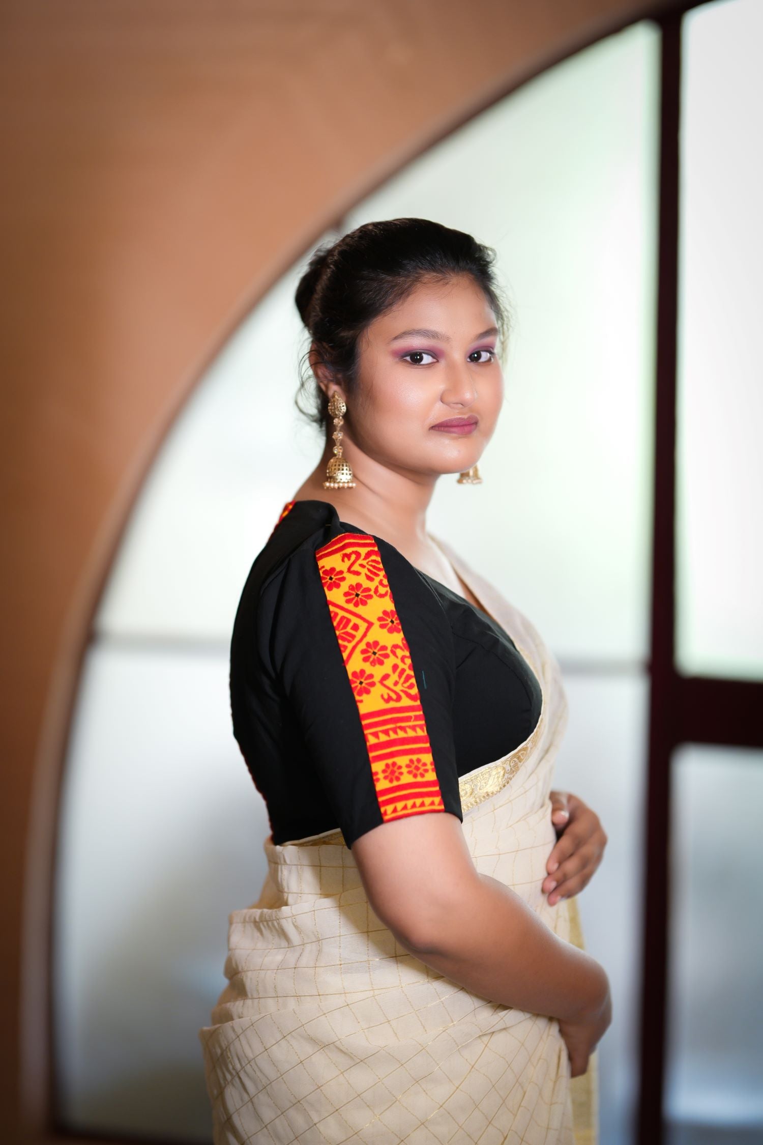 Sweetheart Neck with Traditional Tiwa Motif